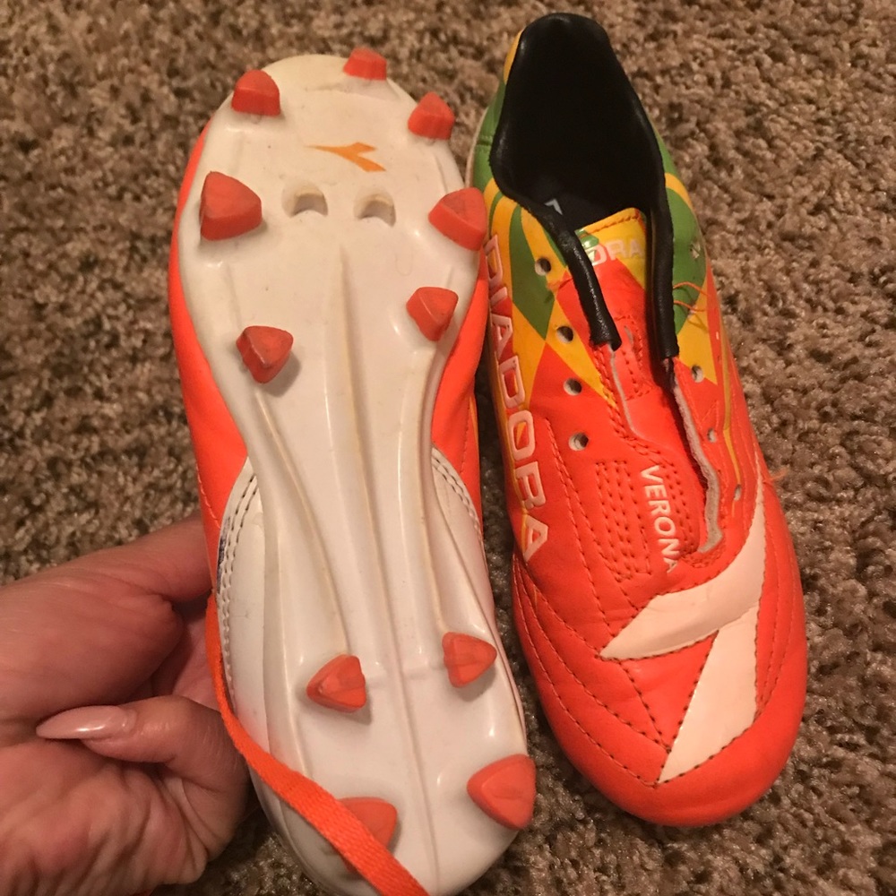 Diadora and Puma soccer cleats